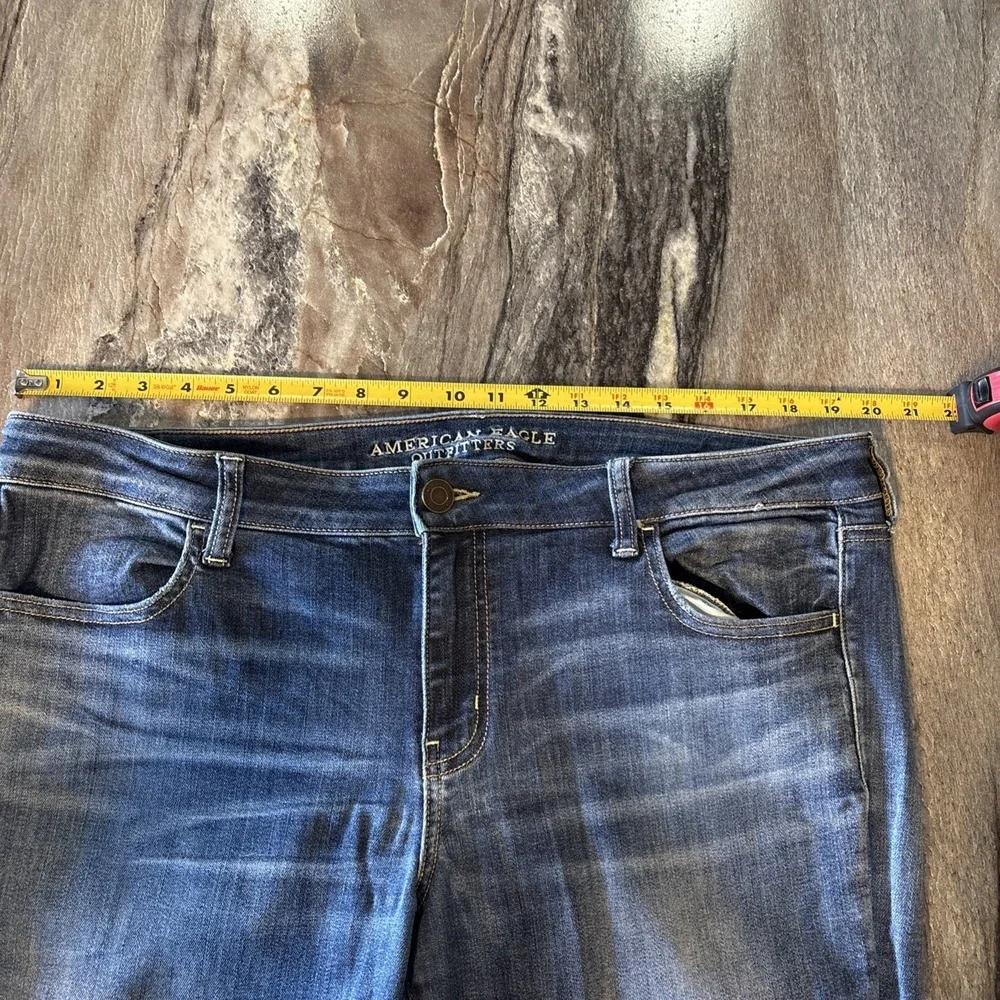 AE Super Super Stretch Hi-Rise Jegging Jean Women's 20 AEO X Denim Cafe Distress